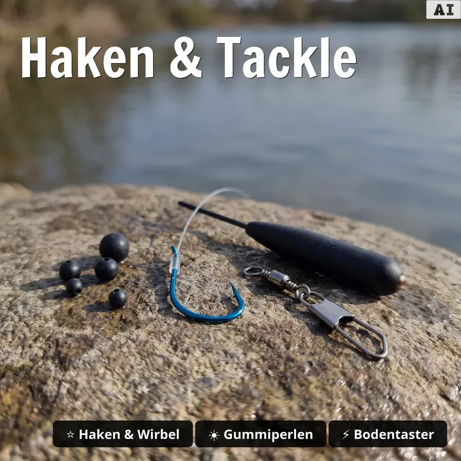 Zite Fishing XXL Troutmallows Forellenset Komplett – 2x Teleskoprute 3,30m, 2x Rolle 3000, Schnüre + Zubehör GRATIS - Haken & Tackle