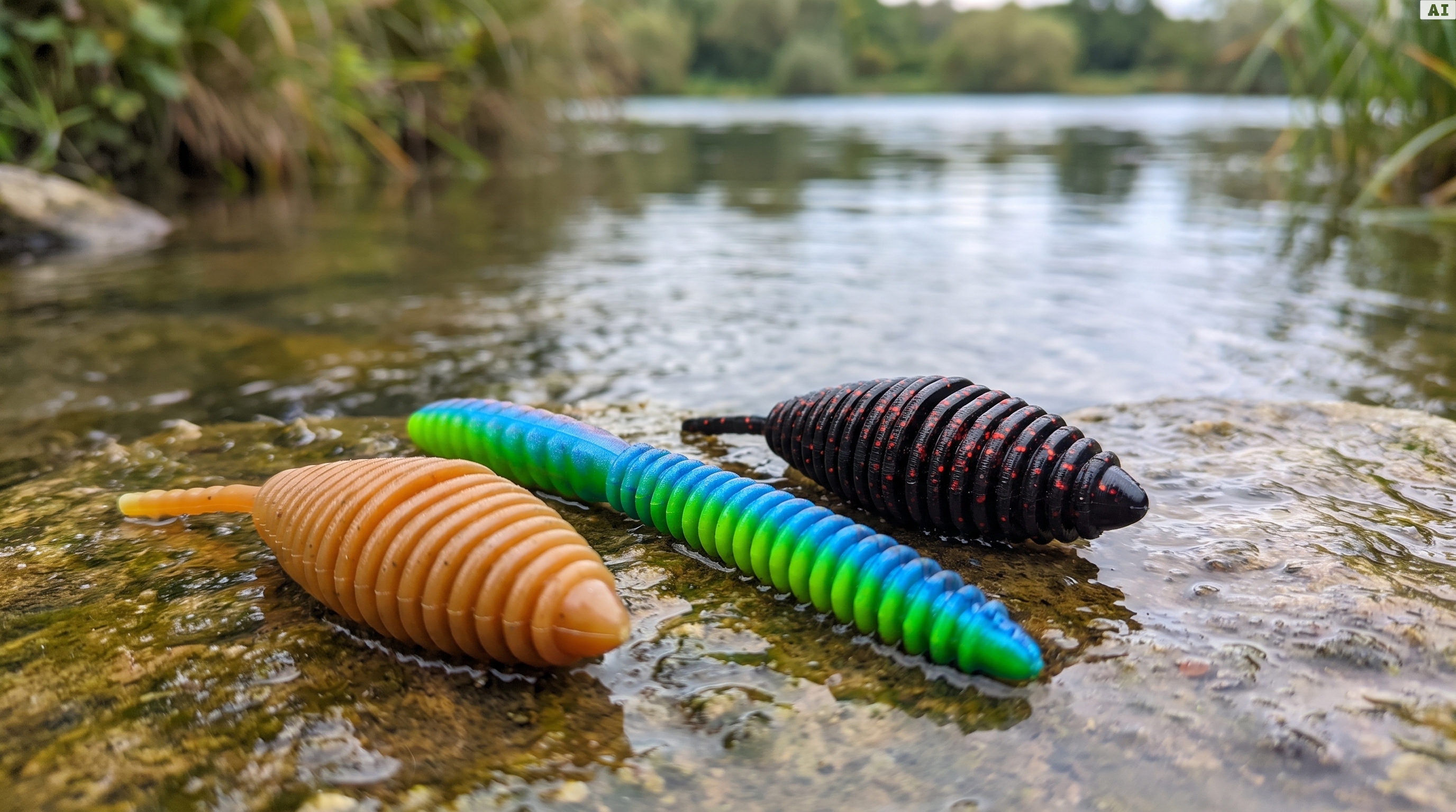 Zite Fishing Forellenköder Mix L – 9 Gummiköder-Sets für Forelle | Käse & Knoblauch | UL, Sbirolino, Dropshot - Vom Bach bis zum See