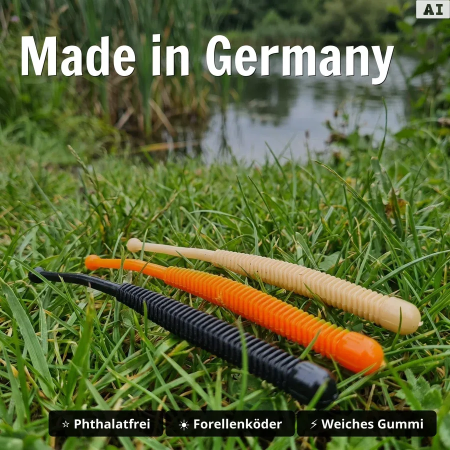 Zite Fishing Forellenköder Mix XL – 13 Gummiköder-Sets für Forelle | Käse & Knoblauch | UL, Sbirolino, Dropshot - Made in Germany