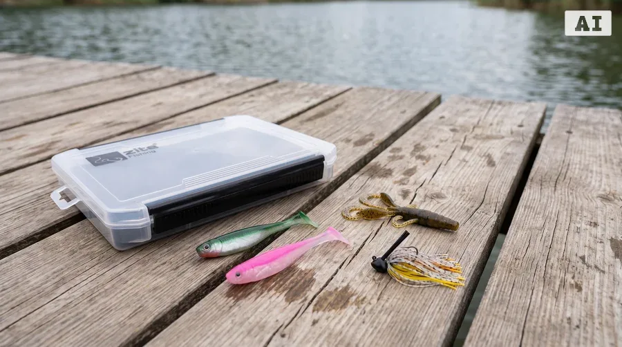 Inzite Skrrt Starterset - Für Barsch, Zander & Hecht inkl. Skirt Jigs, Pershad + Craw Gummiköder & Tacklebox GRATIS - Bereit für jede Struktur