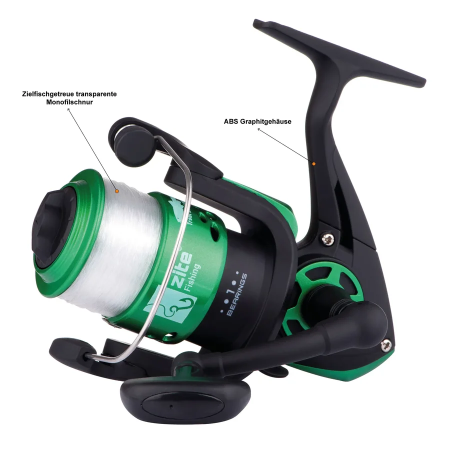 Allround Rute Mit Korkgriff Zite Fishing Teleskop Angelrute 2,70m Set   Allround Spinnrute Mit Korkgriff Fr Anfnger & Kids