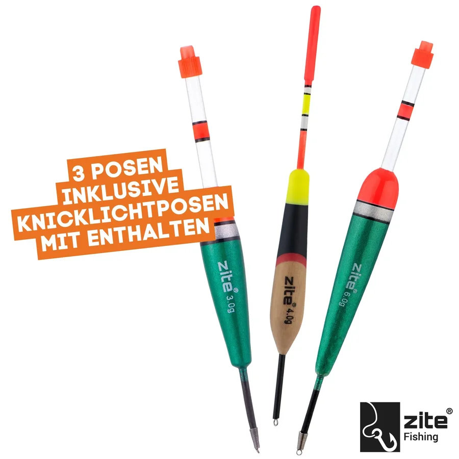 XXL Allround Angelzubehr-Set mit Vorfachhaken, Posen, Hakenlser Set &  vieles mehr