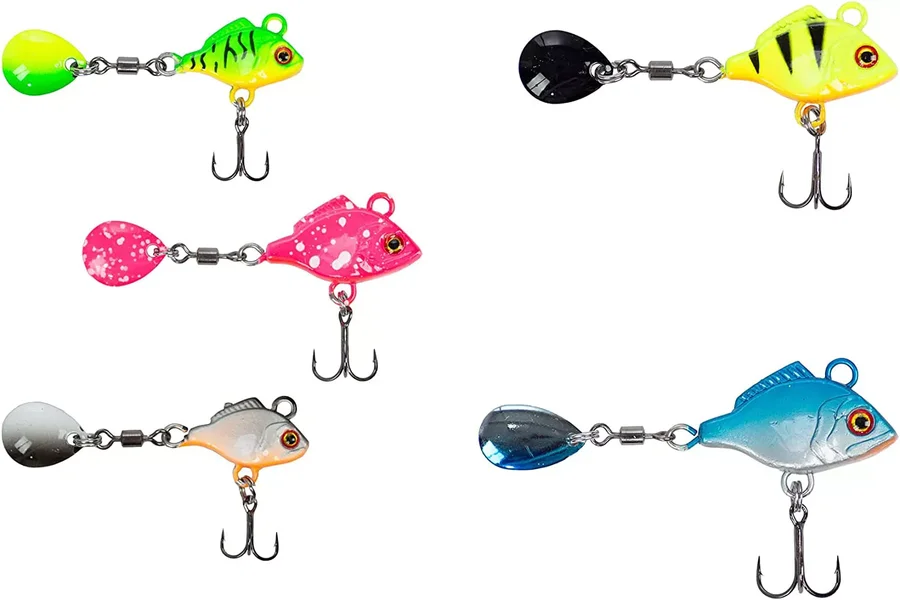 Barsch Zander Jigspinner Set mit Kderbox Zite Fishing
