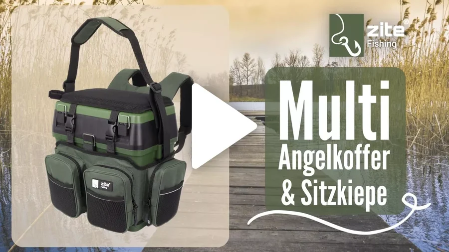 Zite Fishing Multi Sitzkiepe Angelrucksack - Der ultimative Angelkoffer