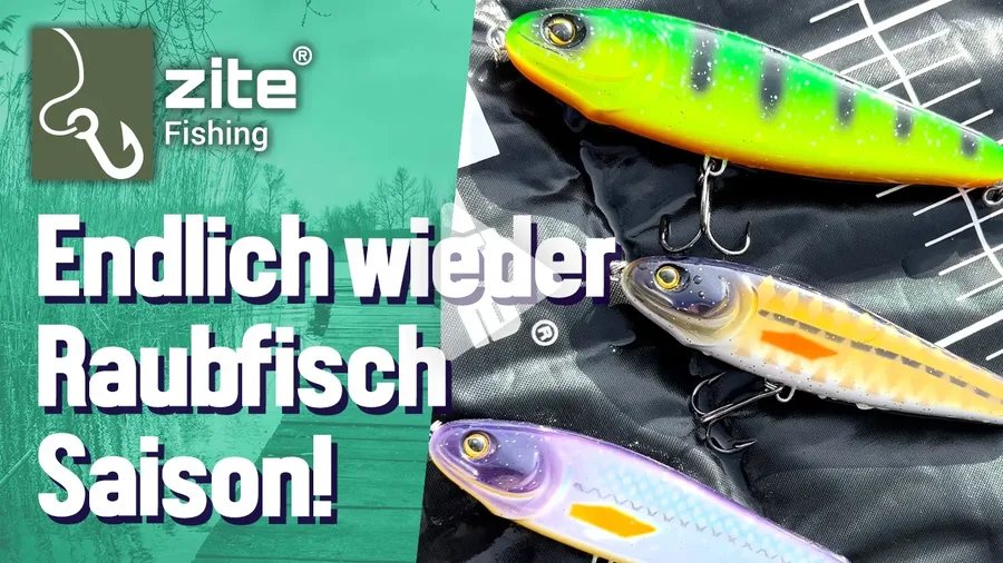 Endlich wieder Raubfisch Saison! Jetzt schnell die Zite Fishing Jerkbaits rausholen und los gehts! 