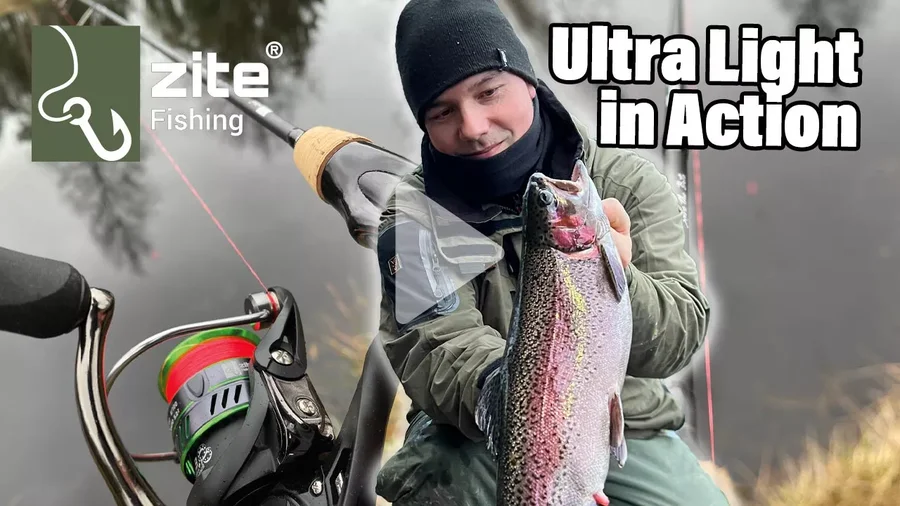 Erlebe das krasse Spiel der Ultralight Trout Spoon Rute von Zite Fishing - Diese Rute gibt keiner Forelle nach!