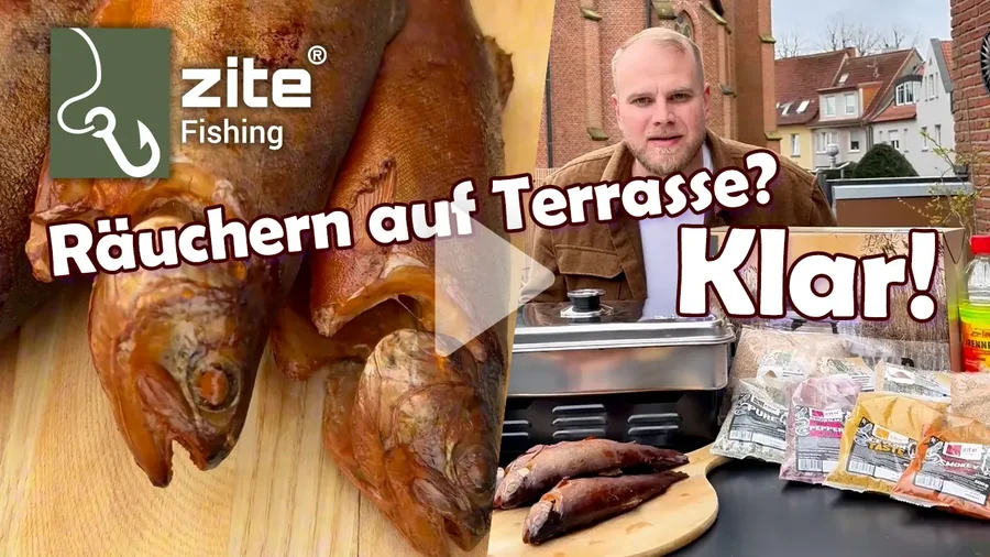 Mit Tischräucherofen auf Terrasse gesunde geräucherte Fische machen - Ganz einfach mit Zite