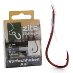 Aalhaken mit Vorfach Schnur Monofil Gebunden Gr. 1 10 STK Zite Fishing