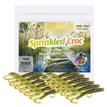 Barsch Gummiköder Drop Shot Angeln Inzite Craw Sprinkled Croc 12 STK Zite Fishing