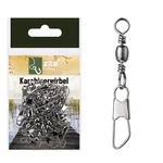 Karabiner Wirbel Angeln im Set Größe 8 30 Stück Tütchen Zite Fishing