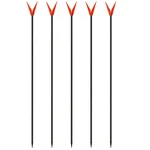 V-Rutenhalter Fiberglas mit Schnurlaufkerbe 75 cm 5 Stück Set Zite Fishing