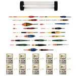 Zite Fishing Allround Nachtangler Set - Mehrteiliges Posenset mit passenden Knicklichtern