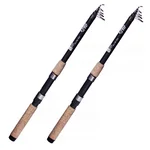 2x Allround Teleskoprute 2,40 m Forelle Barsch Zite Fishing 