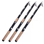  3x Spinnrute Forelle Barsch Teleskoprute 2,40 m Zite Fishing