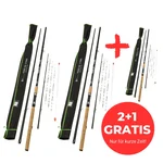 3x Friedfisch Feederrute 3,60 m Steckrute mit Wechselspitzen Zite Fishing