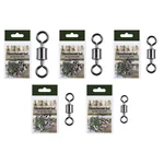 Tönnchenwirbel Ton Swivels Angelwirbel als Schnurverbinder Gr. #2-#10 43-14kg 100 Stück Zite Fishing