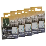 Zite Fishing 50x Haken mit Schnur Forelle Gr. 10 Vorfachhaken gebunden mit monofiler Schnur