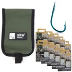 Zite Fishing Vorfachtasche 13x19cm + 5x Forellenhaken Gr.6 + 5x Forellenhaken Gr.10