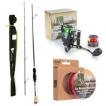 Zite Fishing Forellen-Set Trout Spoonrute 190cm mit Angelrolle 1000 3+1 BB + geflochtene und monofile Schnur