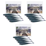 Zite Fishing Inzite Shad Gummifisch Black Vibe 15 Stück Set