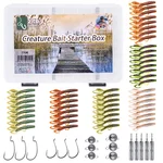 Inzite Craw Starterbox Creature Bait Set Barsch Zander Köder Set Zite Fishing