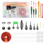  XXL Allround Angelzubehör-Set mit Vorfachhaken, Posen, Hakenlöser Set & vieles mehr