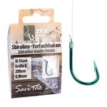Zite Fishing Sbirolino-Vorfachhaken Größe 6 mit Schur - 10 Stück