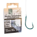 Zite Fishing Sbirolino-Vorfachhaken Größe 8 mit Schnur - 10 Stück