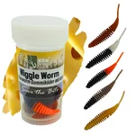 Wiggle Worm Natur Mix Käse 5,5 cm Gummiköder Forellenangeln 10 Stück