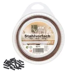 Stahlvorfach braun 10m auf Rolle 12 kg inkl. Klemmhülsen Zite Fishing