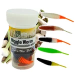 Wiggle Worm Allround Mix Knoblauch 5,5 cm 10 Stück Forellen-Gummiköder