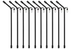Zite Fishing Anti Tangle Boom Sleeves Set Schwarz 10 Stück 15cm