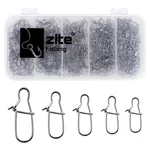 Zite Fishing Karabiner Snaps Einhänger Sortiment für Spoons 150 Stück