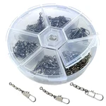 Zite Fishing Dreifachwirbel Sbirolino Wirbel Set 60 Stück in Box
