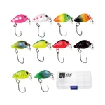 Zite Fishing Neon Mini-Wobbler Set 10 Stück UV-Aktiv in Köderbox