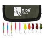 Blinker Spoon Forellenköder Set mit Ködertasche Zite Fishing
