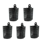 5x Metall-Futterkorb zum Feeder-Angeln bleifrei 80 g mit Wirbel Zite Fishing