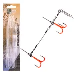Zite Fishing Hecht Shallow-Rig-System UV Aktiv L 13cm - Gummifisch-System ideal für Hechtköder 21 - 26 cm