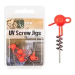 UV Screw-Jigs 5g Jigköpfe Blei Gummiköder Angeln Raubfisch 5STK