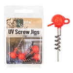 UV Screw Jigs 7,5g Jigköpfe Blei Gummiköder Angeln Raubfisch 5STK