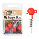 UV Screw Jigs 10g Jigköpfe Blei Gummiköder Angeln Raubfisch 5STK