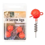 UV Screw Jigs 20g Jigköpfe Blei Gummiköder Angeln Raubfisch 5STK