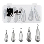 Zite Fishing Tropfenblei Set 25-60g 14 STK Birnenblei Sortiment Angelgewichte Grundangeln