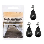 Shallow & Jika Rig Tungsten Fastach Gewichte 7g 3er Pack mit Einhänge-Clip Zite Fishing