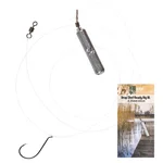 Zite Fishing Drop Shot Ready Rig #L mit 14g Blei, DS Haken & Fluorocarbon-Coated Vorfach-Schnur als Fertigmontage 