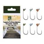 Zite Fishing Tungsten ProSharp Jighaken Größe #6 Naturalmatt Tungstenperle Forelle Angelhaken