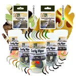 Curly Viper UL Forellen Gummiköder Starter-Set mit Rotationshaken Zite Fishing