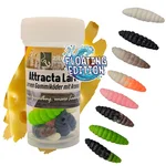 Attracta Larv Allround Mix Käse Aroma Floating 3,5cm 8STK Forellen Gummiköder Larve