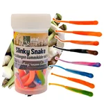 Zite Fishing Slinky Snake Schock Mix Knoblauch 8 cm 8 St. Schlangenförmig Gummi