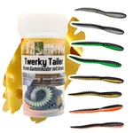 Zite Fishing Twerky Tailer Dark Mix Käse 7 cm 8 STK 3in1 Gummiköder Forelle